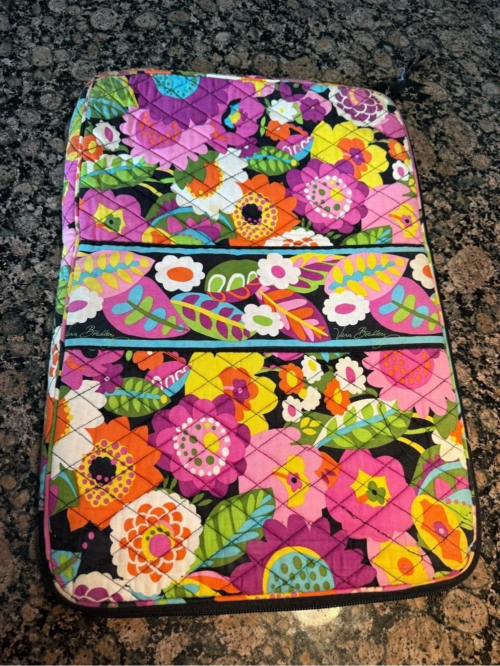 Vera Bradley Multicolor Floral Quilted Laptop Sleeve
